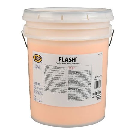 Zep Flash Premium Grade Concrete Floor Cleaner, 40 Lb. Pail